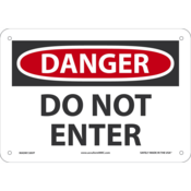 ACCUFORM NMC DANGER DO NOT ENTER SAFETY SIGN